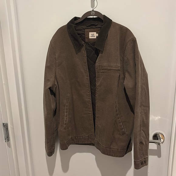 UNWORN Flint and Tinder Mason Canvas Work Jacket - Large (Washed Earth) - Picture 1 of 3
